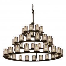 Justice Design Group FSN-8714-10-MROR-DBRZ-LED45-31500 - Dakota 45-Light 3-Tier Ring LED Chandelier