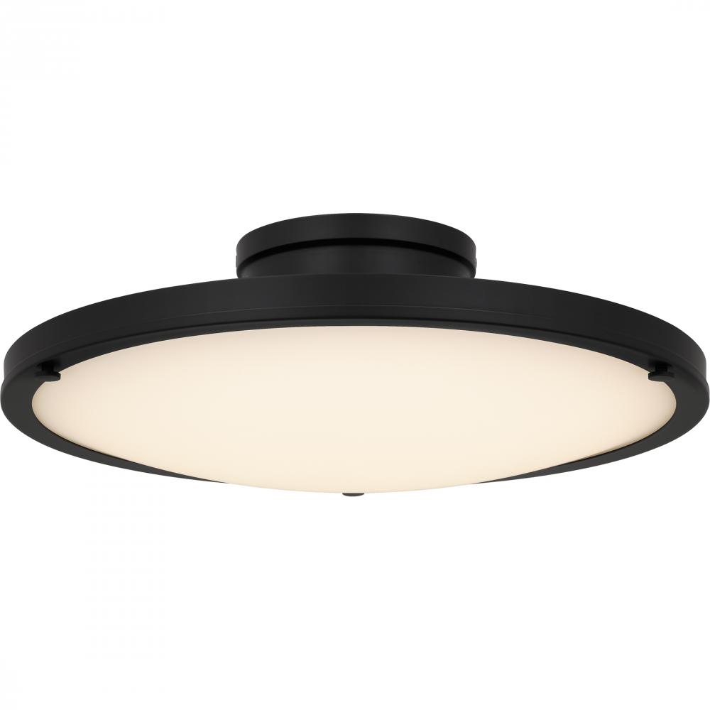 Donne Matte Black Semi-Flush Mount