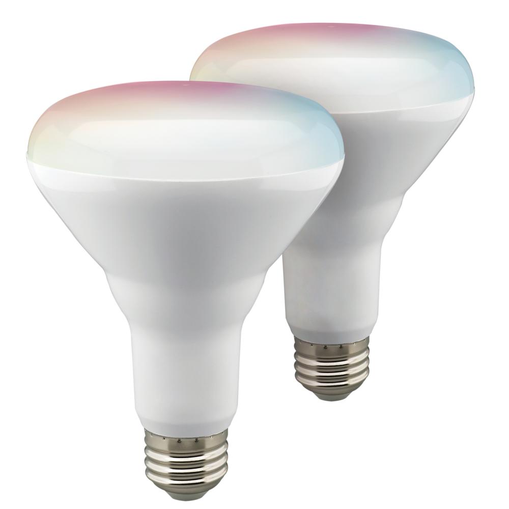 9.5 Watt; BR30 LED; RGB & Tunable White; Starfish IOT; 120 Volt; 760 Lumens; 2-Pack