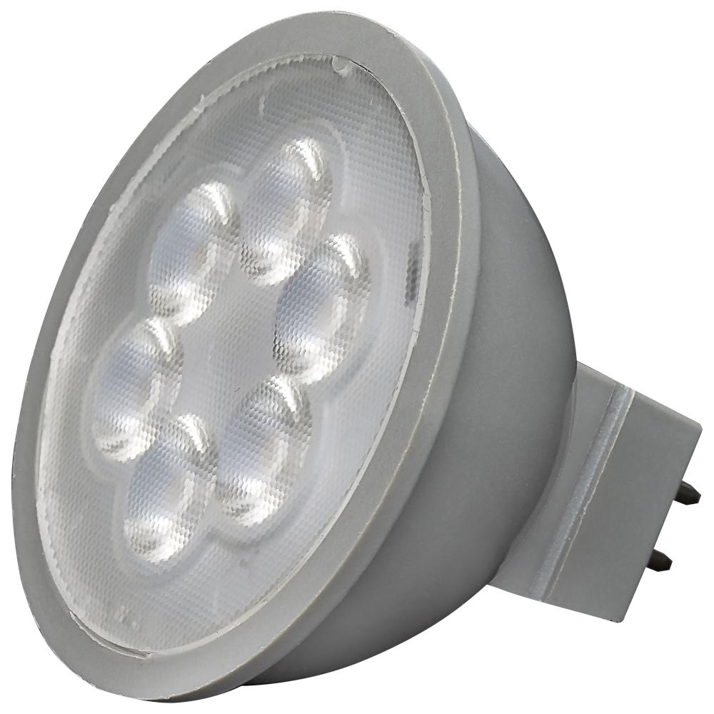 4.5 Watt MR16 LED; Silver Finish; 4000K; GU5.3 Base; 360 Lumens; 12 Volt