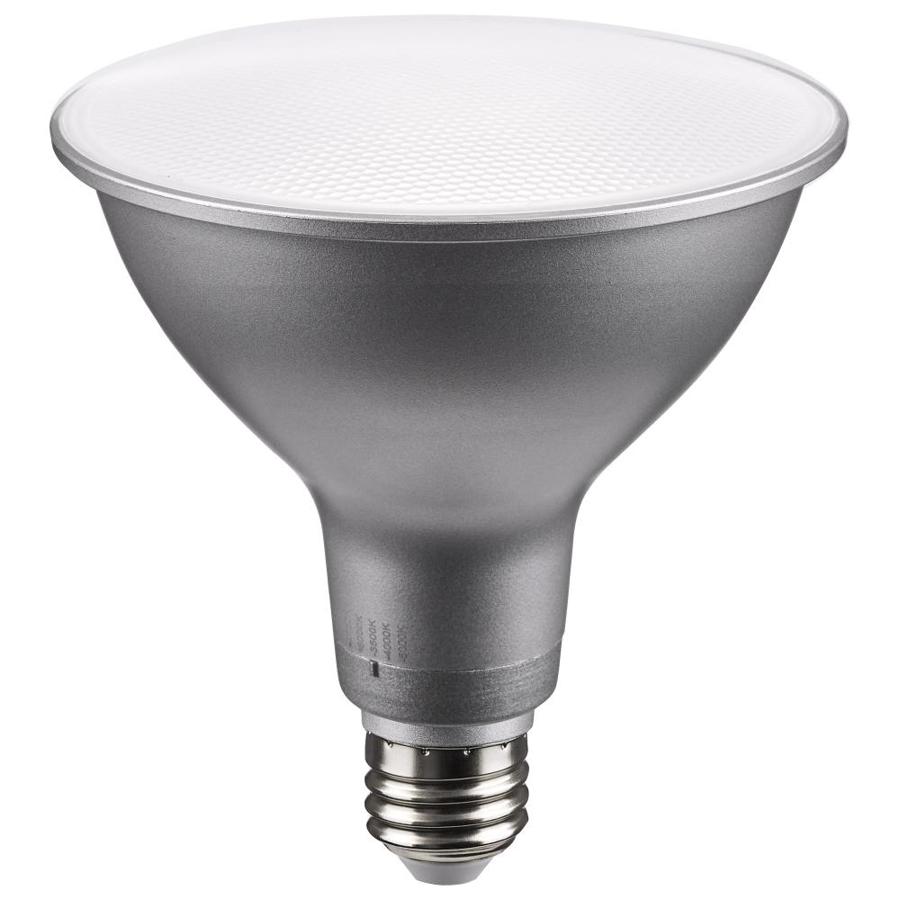 13.3 Watt PAR38 LED; Medium Base; Silver Finish; CCT Selectable; 120 Volt; 40 Degree Beam Angle