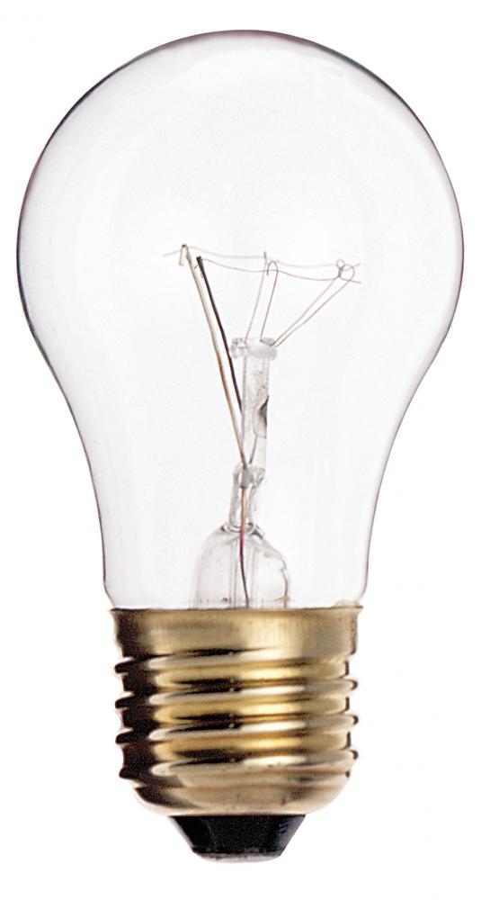 60 Watt A15 Incandescent; Clear; 2500 Average rated hours; 580 Lumens; Medium base; 130 Volt