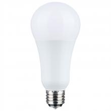 Satco Products Inc. S11515 - 5/14/20 Watt A21 LED; 3-Way Lamp; White Finish; 2700K CCT; Medium Double Contact Base; 120 Volt