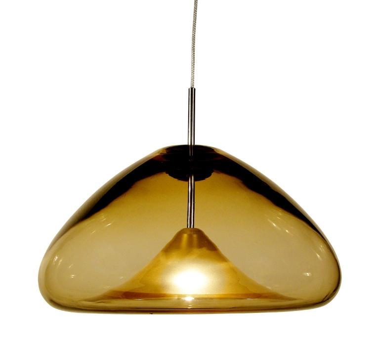 FUJI PENDANT, 12V, AMBER, SN, FLUSH