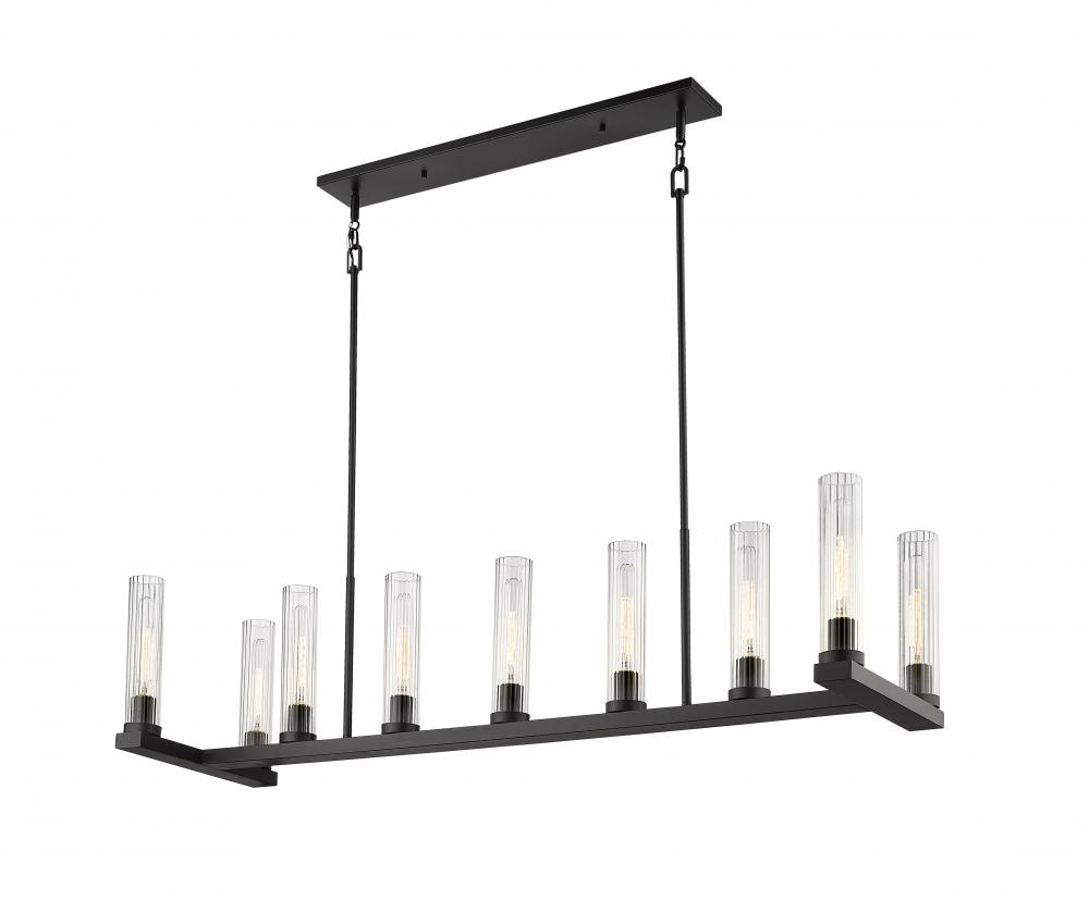 9 Light Linear Chandelier