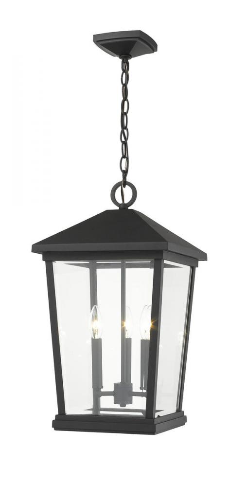 3 Light Outdoor Chain Mount Ceiling Fixture