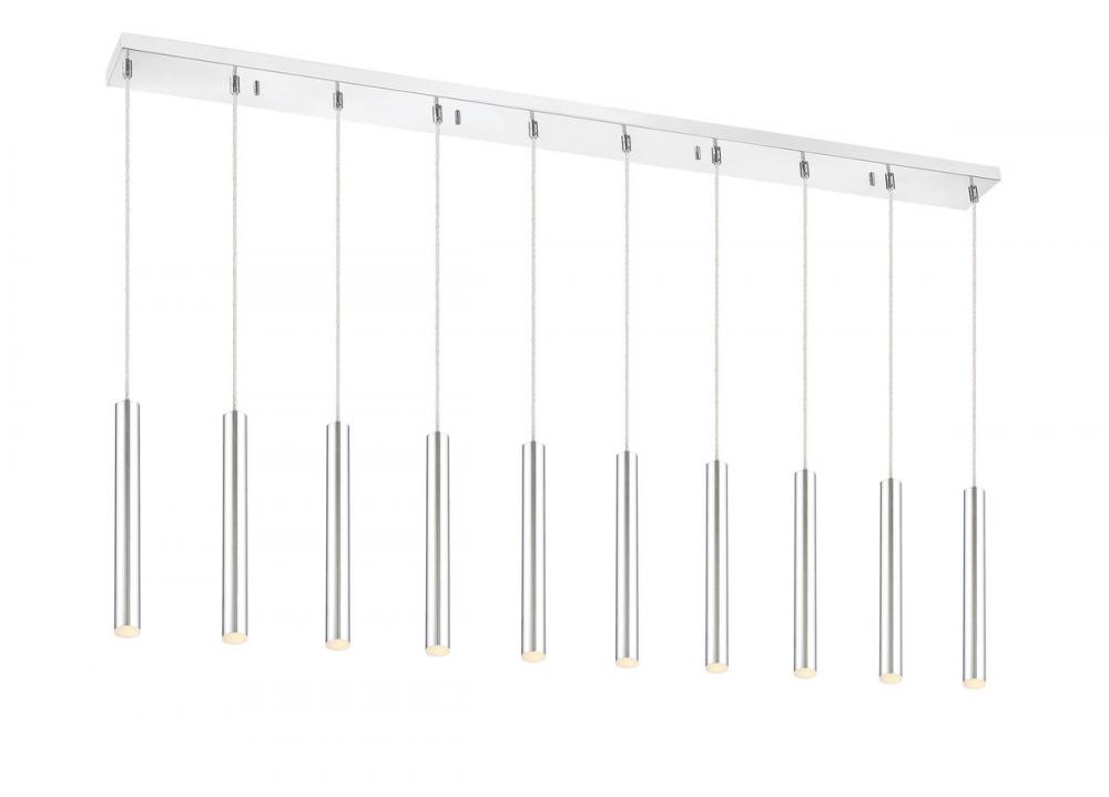 10 Light Linear Chandelier