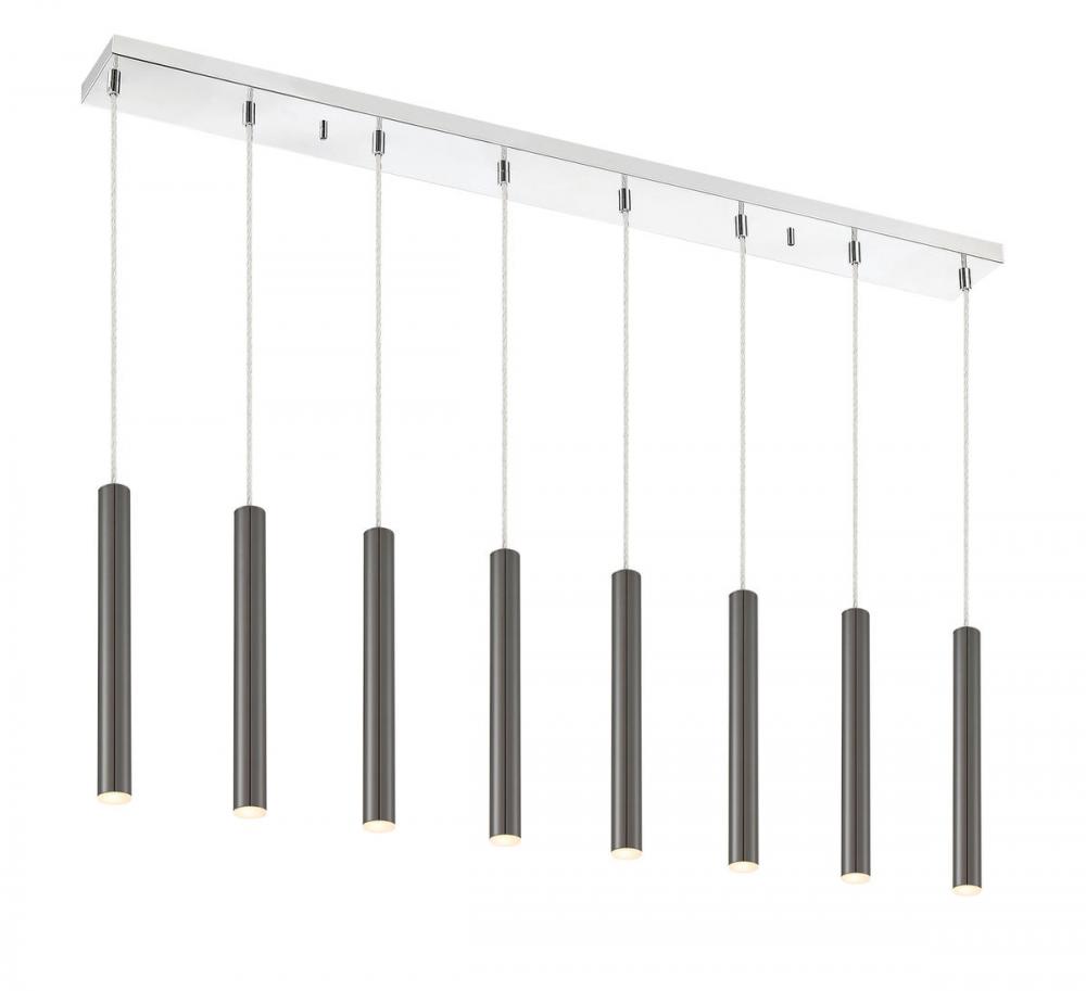 8 Light Linear Chandelier