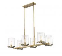 Z-Lite 3032-6L-RB - 6 Light Linear Chandelier