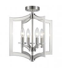 Z-Lite 6008SFC-BN - 4 Light Semi Flush Mount