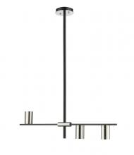  814-3L-MB-PN - 3 Light Linear Chandelier