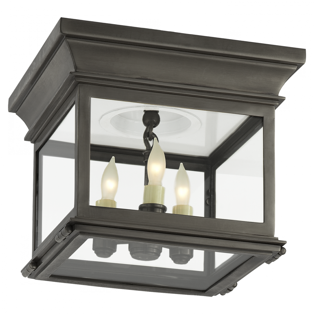 Club Small Square Flush Mount