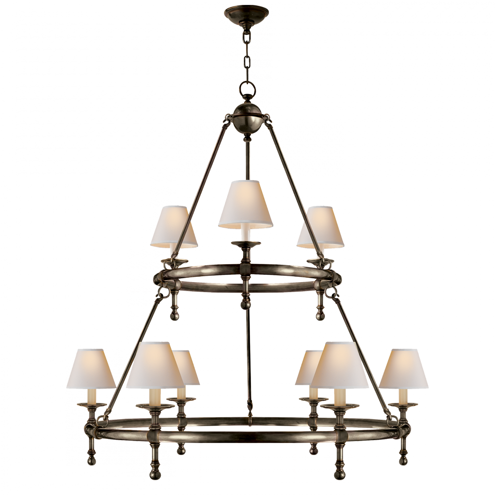 Classic Two-Tier Ring Chandelier