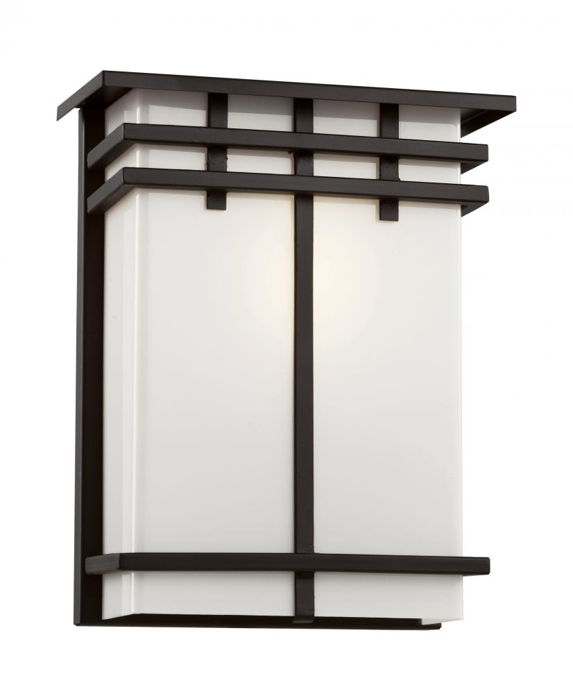 1LT-WALL LANTERN-SQ FRAME LG-B