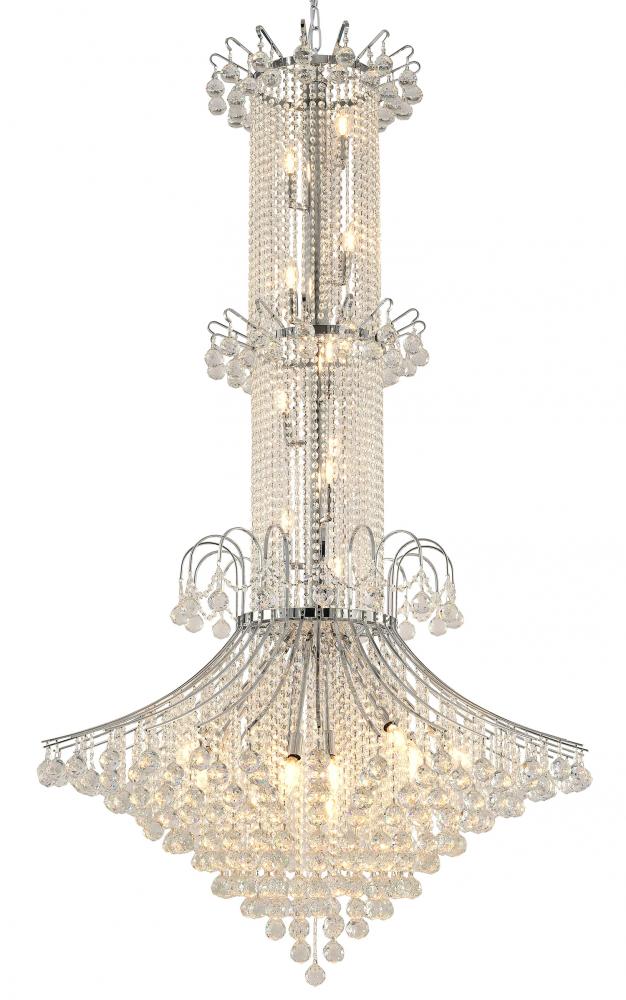 Chandelier Metal & Crystal