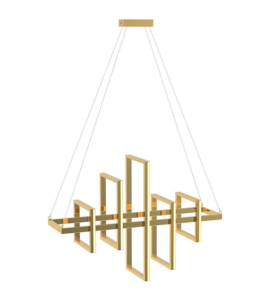 LED Chandelier Gold