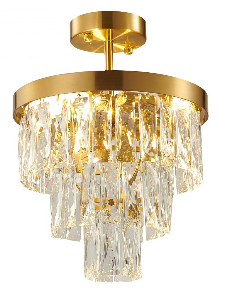 Semi Flush Mount Gold