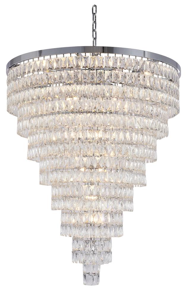 Chandelier  Metal & Crystal