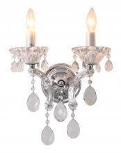 Bethel International 4307WB-C - Wall Sconce Metal & Crystal