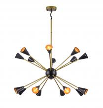 Bethel International DU84 - Chandelier Matte Black