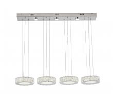 Bethel International FT15-4 - LED Island Lighting Metal & Crystal