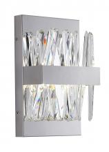 Bethel International LX61W10CH - Wall Sconce Stainless Steel & Crystal