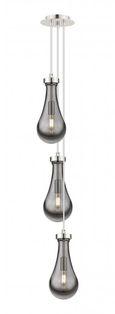 Owego - 3 Light - 7 inch - Polished Nickel - Multi Pendant