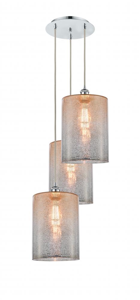 Cobbleskill - 3 Light - 16 inch - Polished Chrome - Cord Hung - Multi Pendant