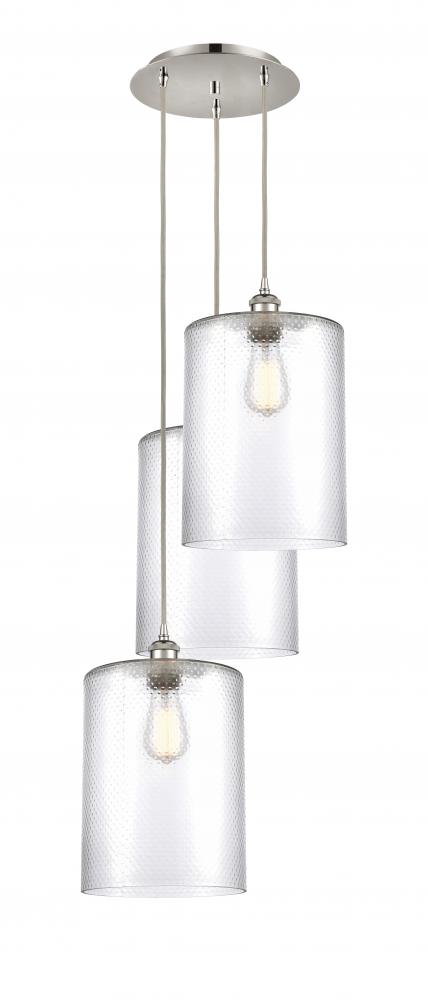 Cobbleskill - 3 Light - 16 inch - Polished Nickel - Cord Hung - Multi Pendant