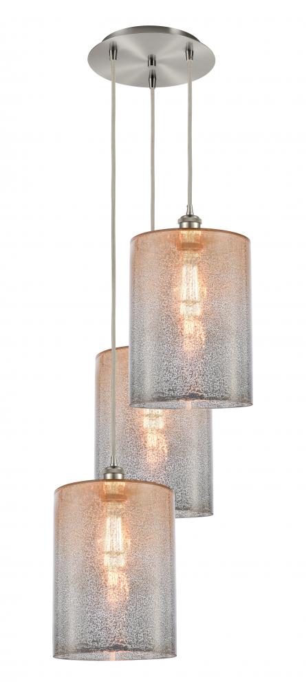 Cobbleskill - 3 Light - 16 inch - Brushed Satin Nickel - Cord Hung - Multi Pendant