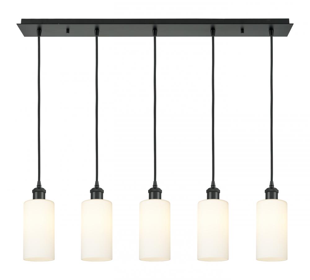 Crown Point - 5 Light - 37 inch - Matte Black - Linear Pendant