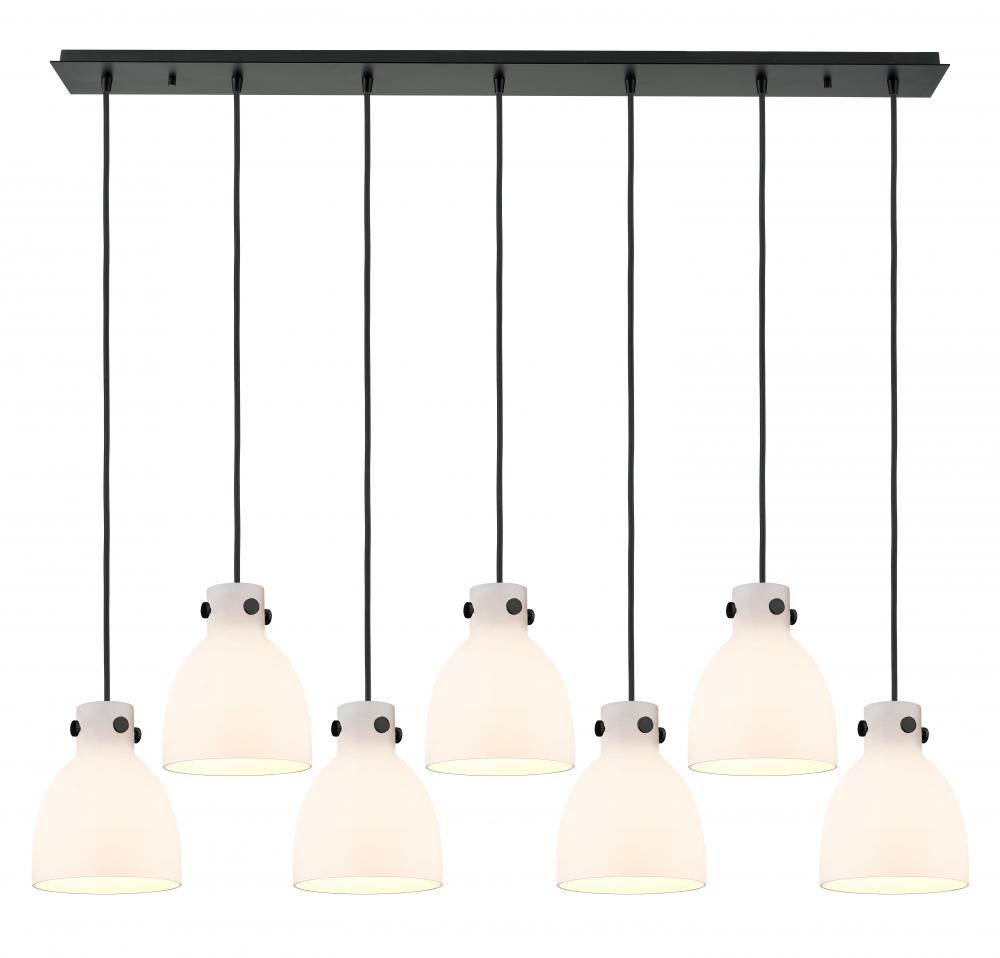 Newton Bell - 7 Light - 52 inch - Matte Black - Linear Pendant