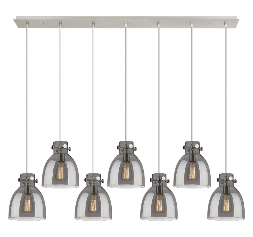 Newton Bell - 7 Light - 52 inch - Polished Nickel - Linear Pendant