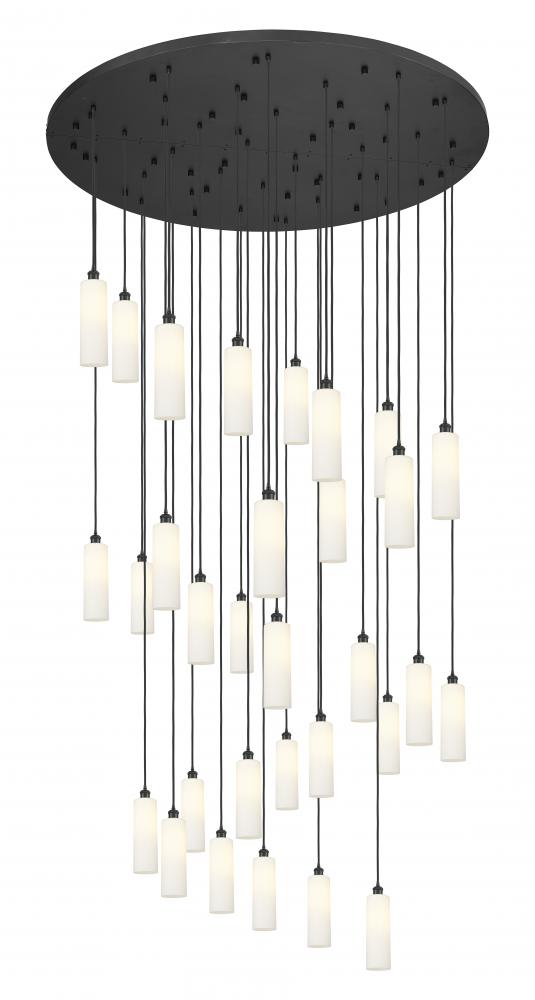 Crown Point - 31 Light - 60 inch - Matte Black - Multi Pendant