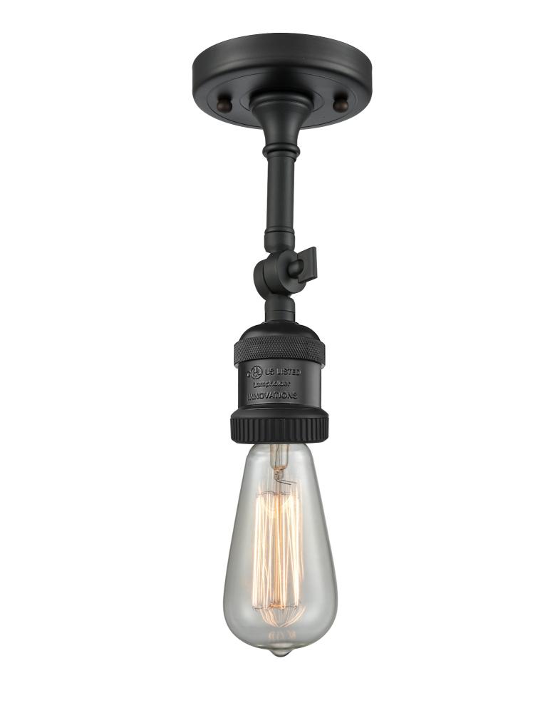 Bare Bulb 1 Light Semi-Flush Mount