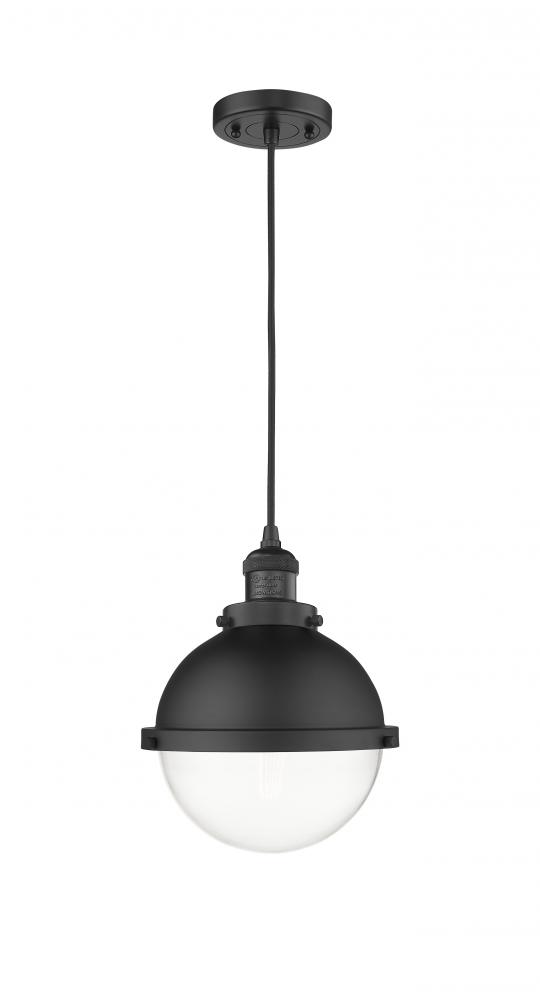 Hampden - 1 Light - 9 inch - Matte Black - Cord hung - Mini Pendant