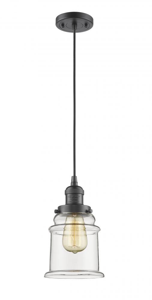 Canton - 1 Light - 6 inch - Oil Rubbed Bronze - Cord hung - Mini Pendant