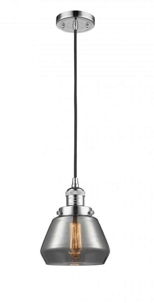 Fulton - 1 Light - 7 inch - Polished Chrome - Cord hung - Mini Pendant