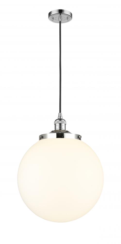 Beacon - 1 Light - 14 inch - Polished Chrome - Cord hung - Mini Pendant