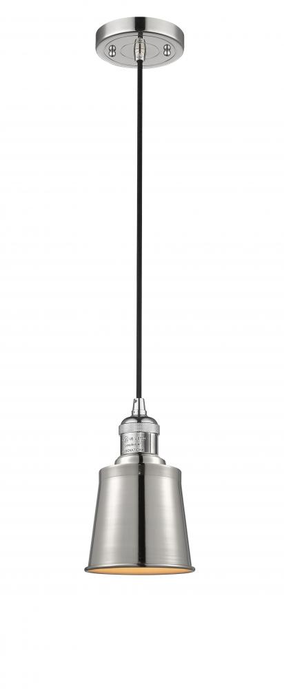 Addison - 1 Light - 5 inch - Polished Nickel - Cord hung - Mini Pendant