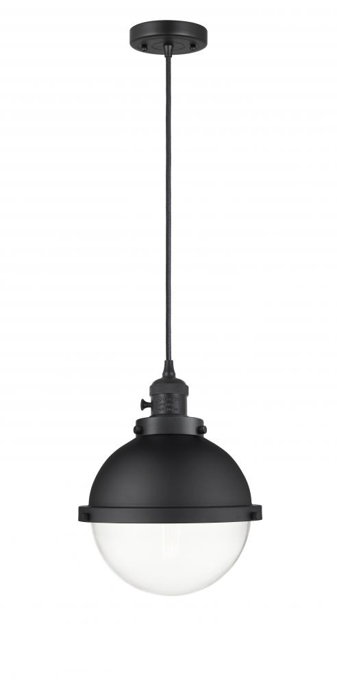 Hampden - 1 Light - 9 inch - Matte Black - Cord hung - Mini Pendant