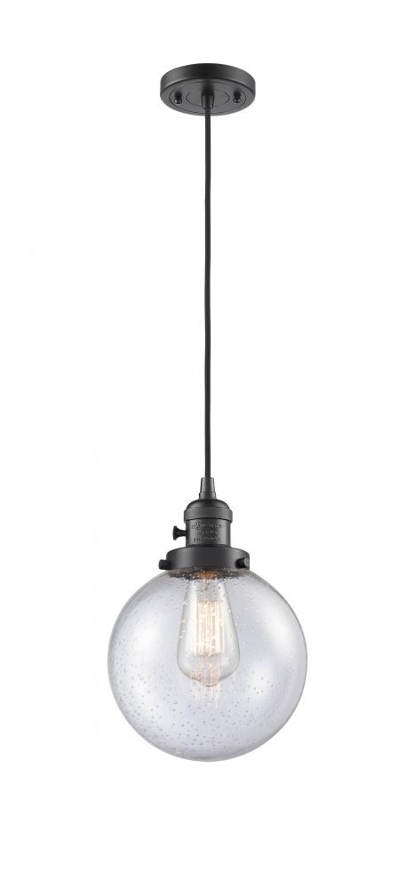 Beacon - 1 Light - 8 inch - Oil Rubbed Bronze - Cord hung - Mini Pendant