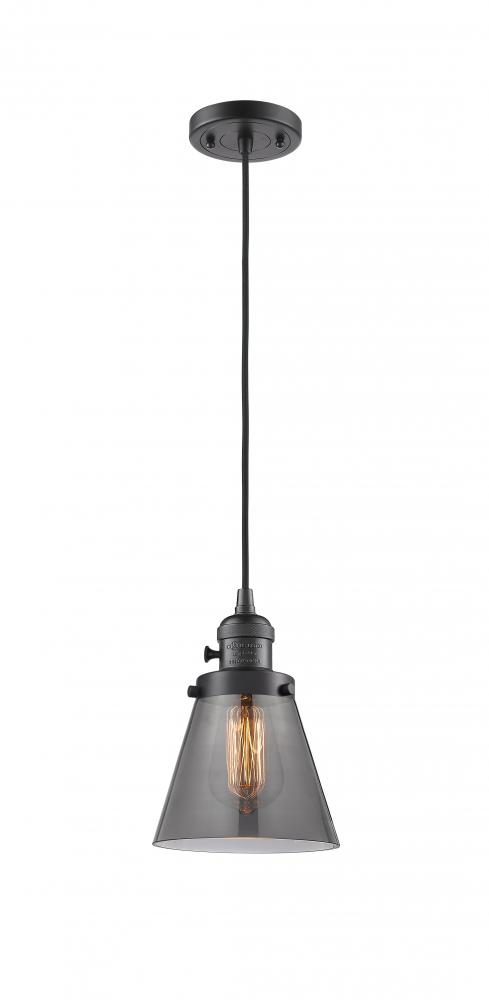 Cone - 1 Light - 6 inch - Oil Rubbed Bronze - Cord hung - Mini Pendant