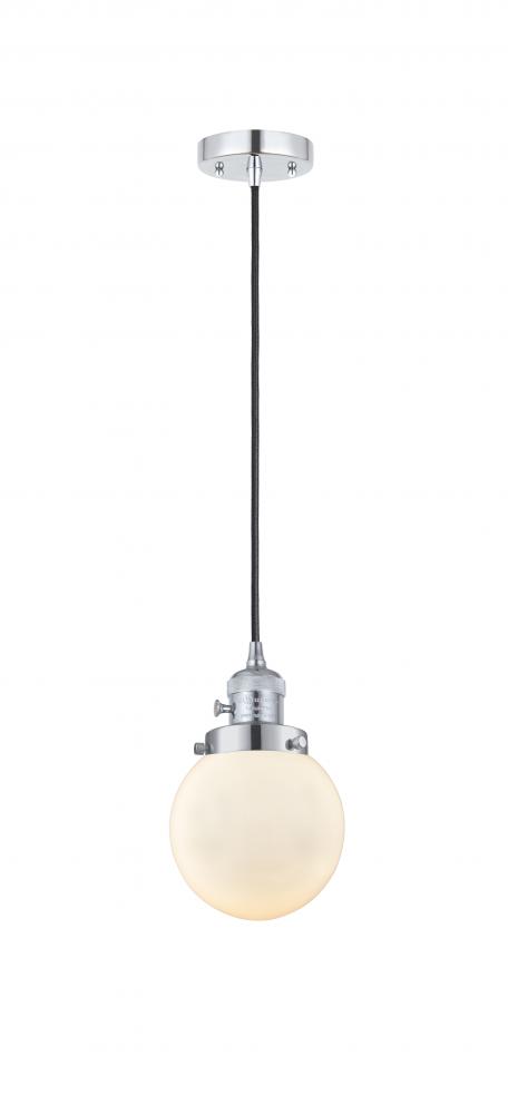 Beacon - 1 Light - 6 inch - Polished Chrome - Cord hung - Mini Pendant