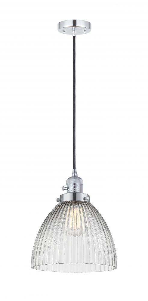 Seneca Falls - 1 Light - 10 inch - Polished Chrome - Cord hung - Mini Pendant