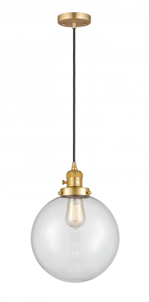 Beacon - 1 Light - 10 inch - Satin Gold - Cord hung - Mini Pendant