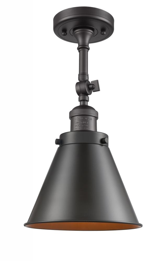 Appalachian - 1 Light - 8 inch - Oil Rubbed Bronze - Semi-Flush Mount