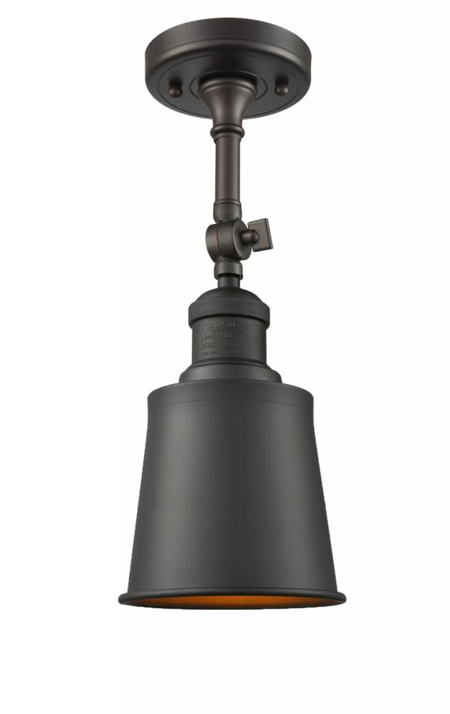 Addison - 1 Light - 5 inch - Oil Rubbed Bronze - Semi-Flush Mount