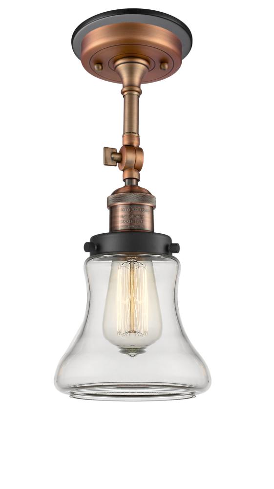 Bellmont - 1 Light - 6 inch - Antique Copper - Semi-Flush Mount