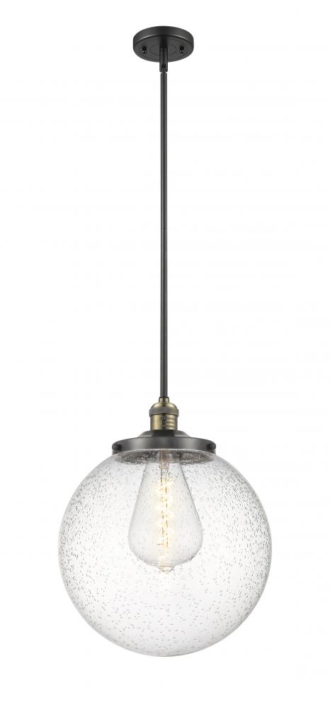 Beacon - 1 Light - 14 inch - Black Antique Brass - Stem Hung - Pendant